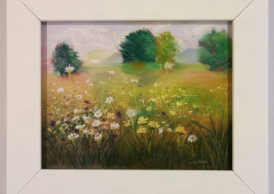 Misty Morning Meadow by Carolyn M Velletri