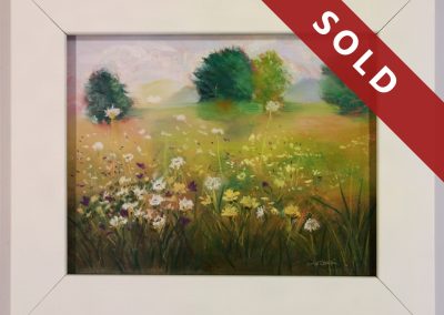 Misty Morning Meadow by Carolyn M Velletri