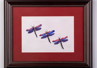 Three of a Kind (Dragonflies) by Carolyn M Velletri